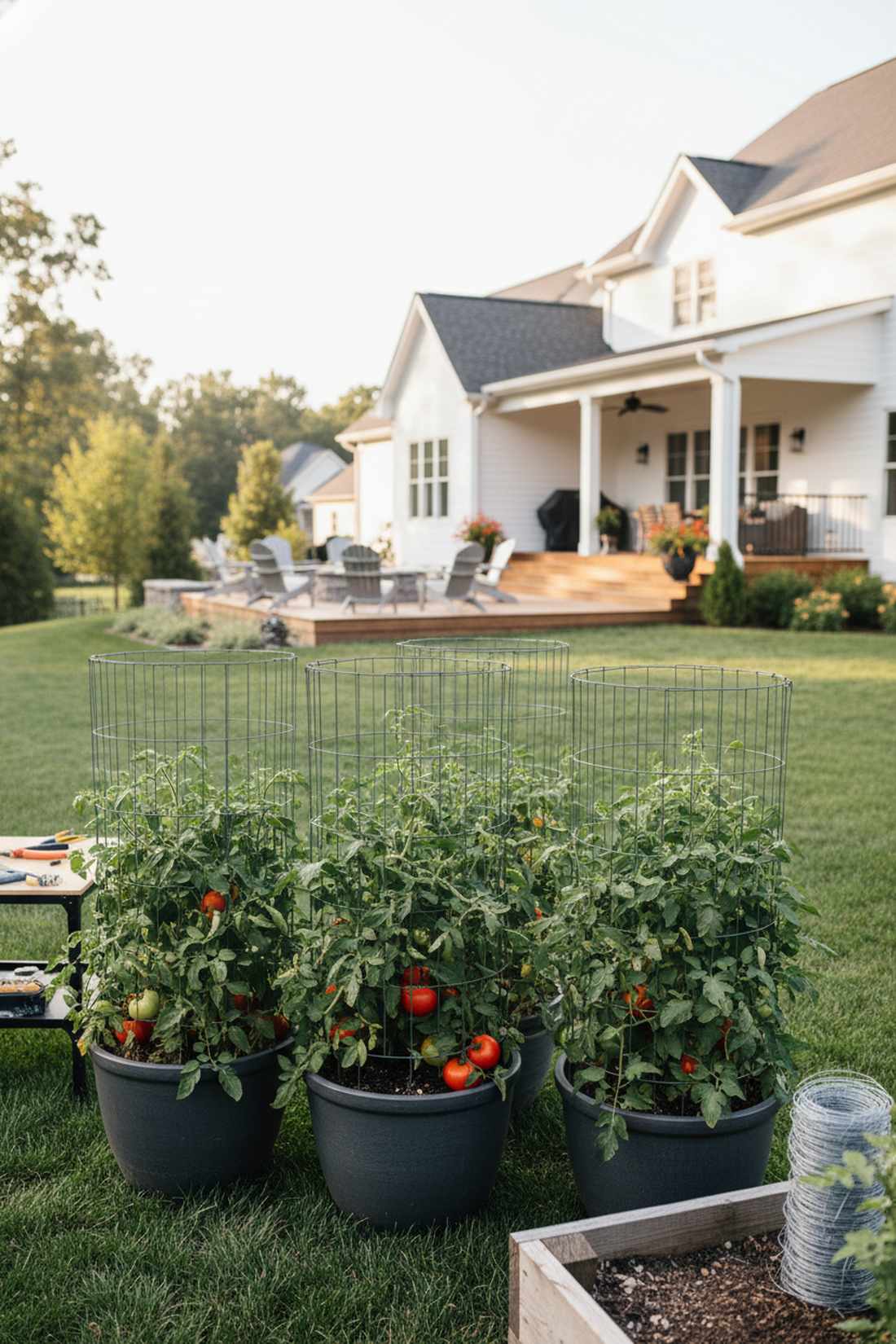 box cage for indeterminate tomatoes