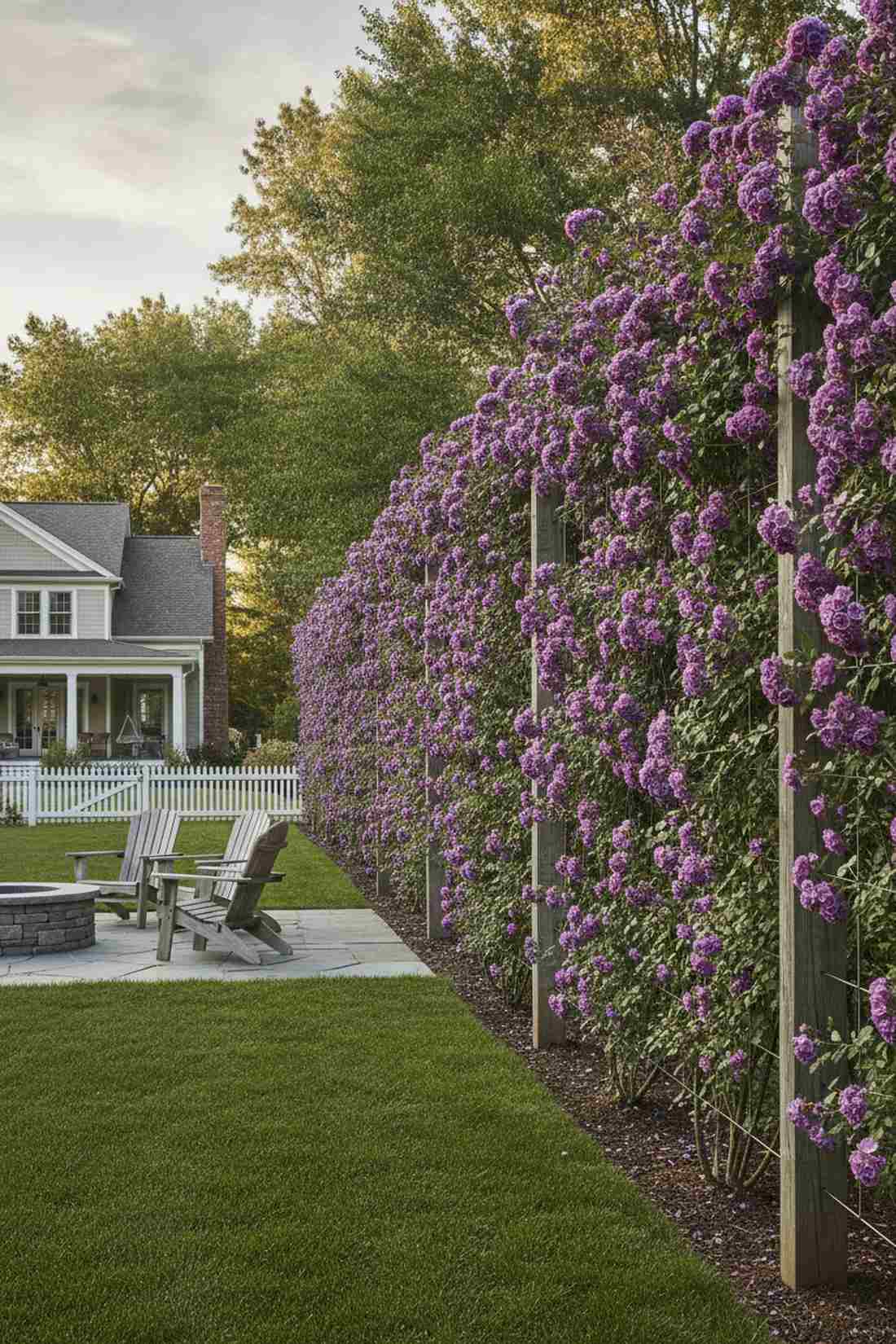 climbing rose purple