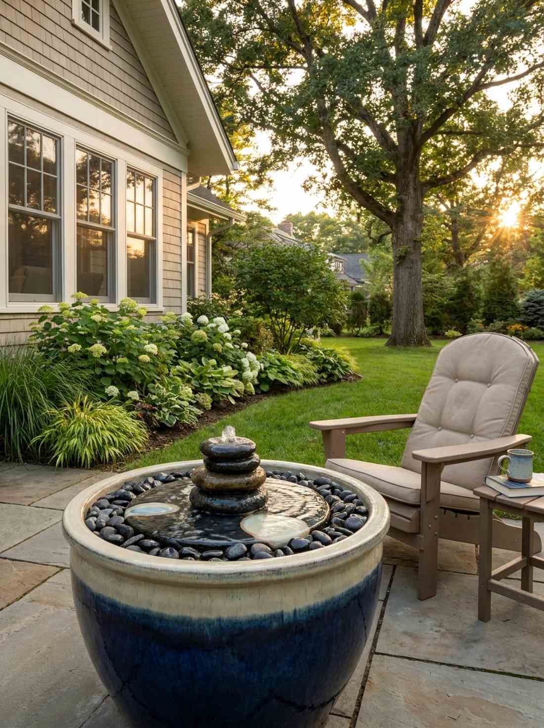 compact water basin fountain