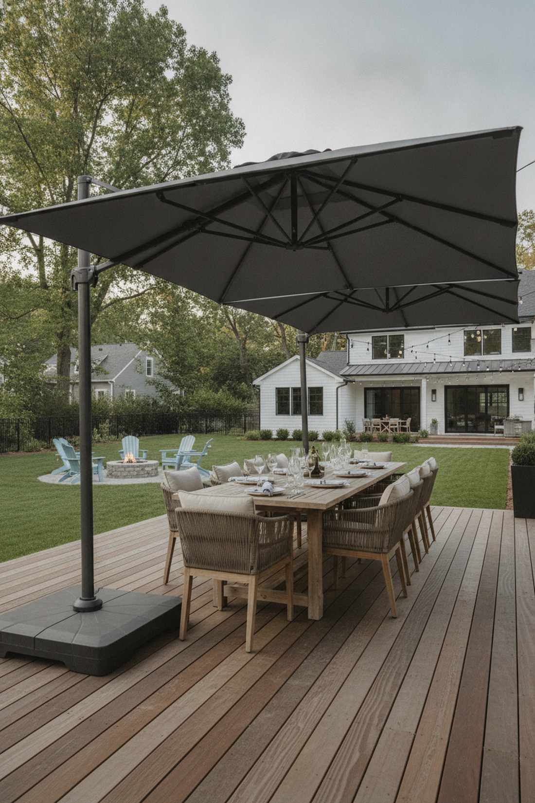 double sided commercial grade umbrellas