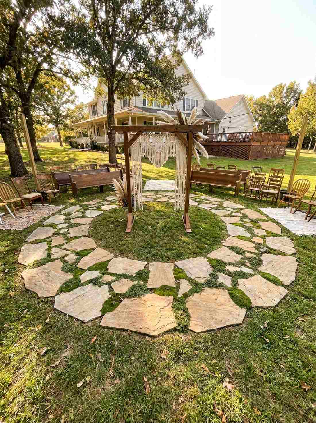 flagstone ceremony circle