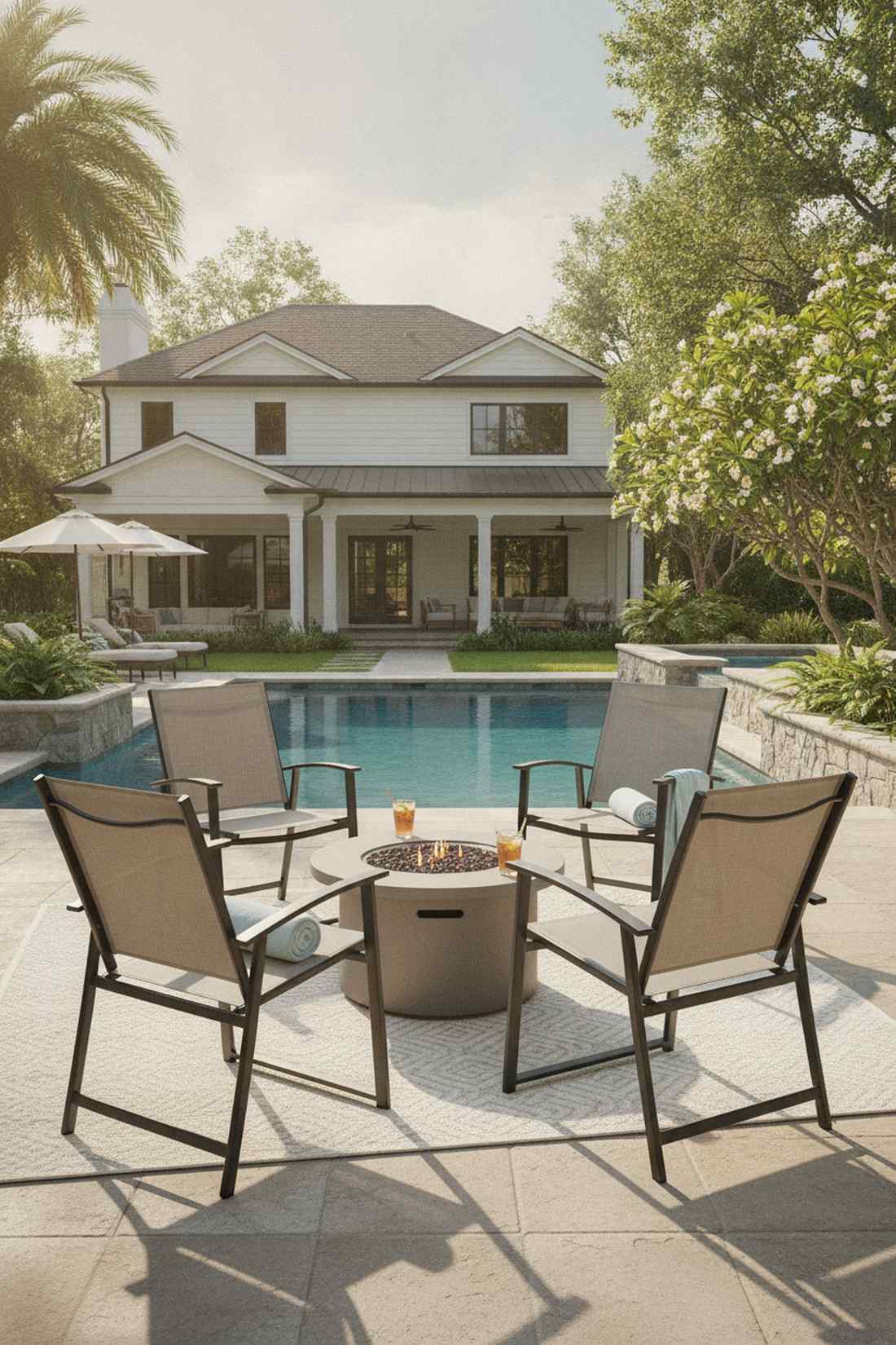 folding sling chairs