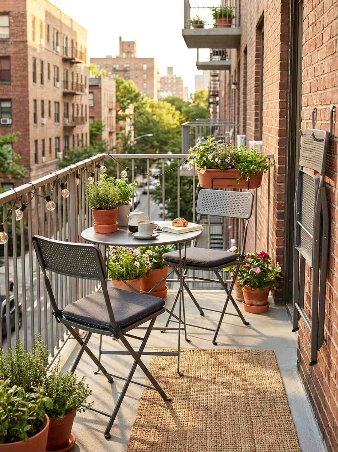 folding steel bistro chairs