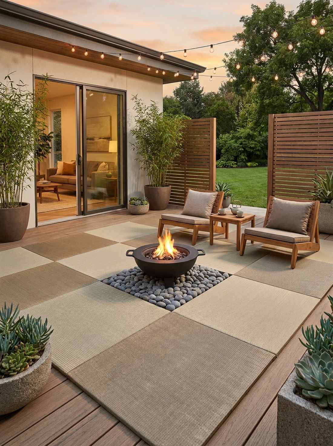 furo style portable brazier room