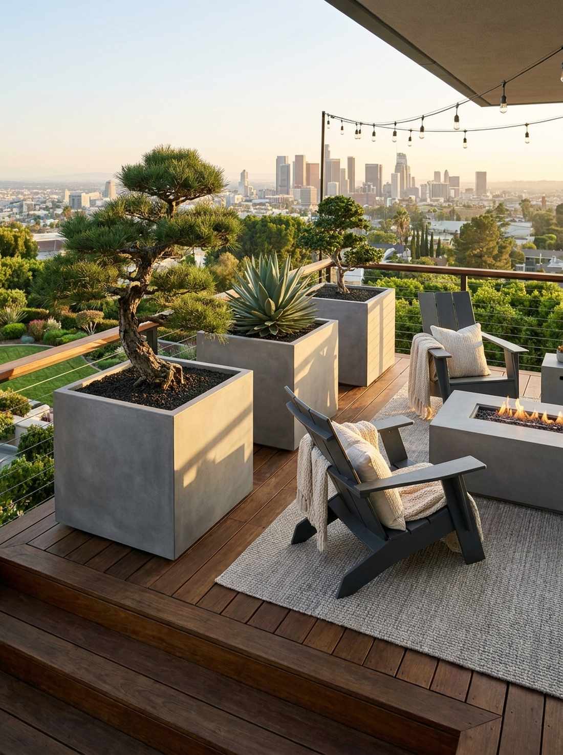 geometric planter boxes