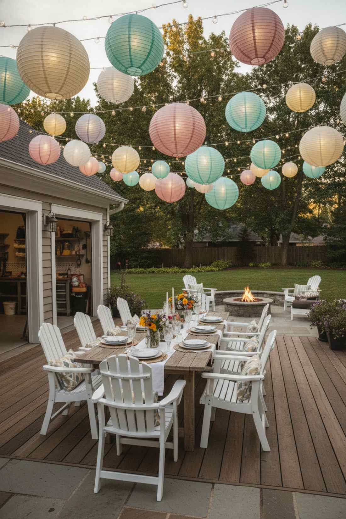 globe lantern mixed canopy