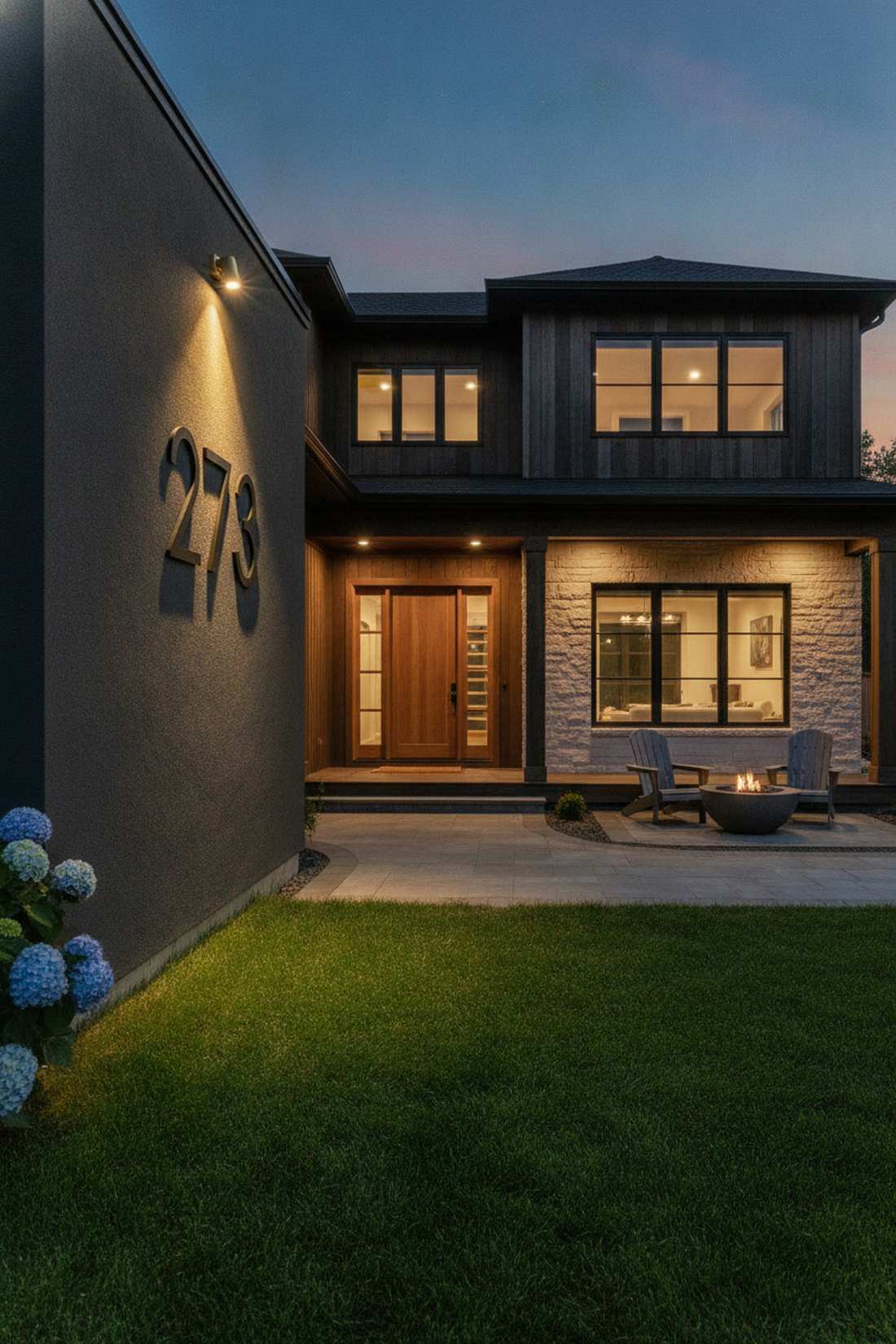 house number spotlight
