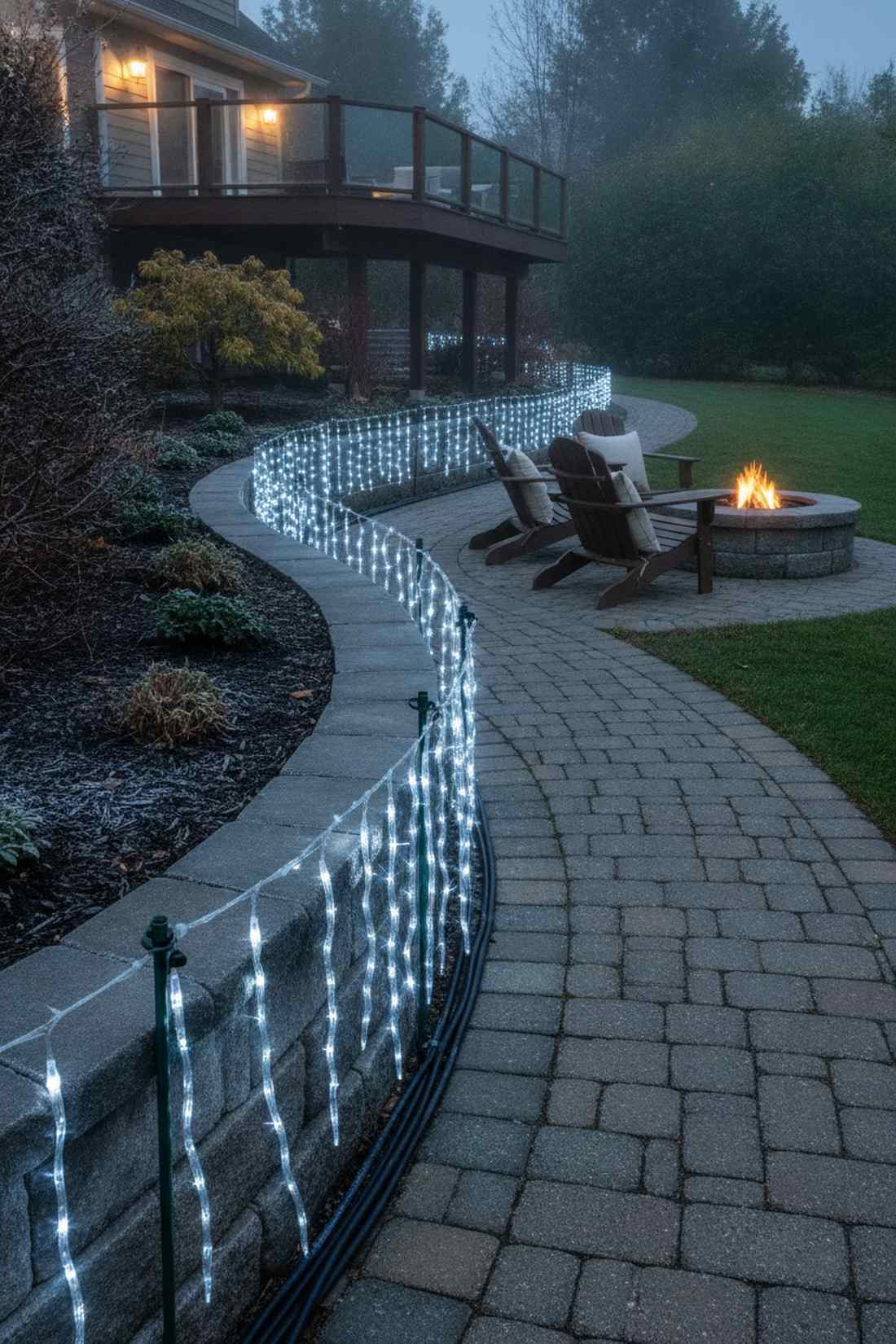 icicle pathway lights