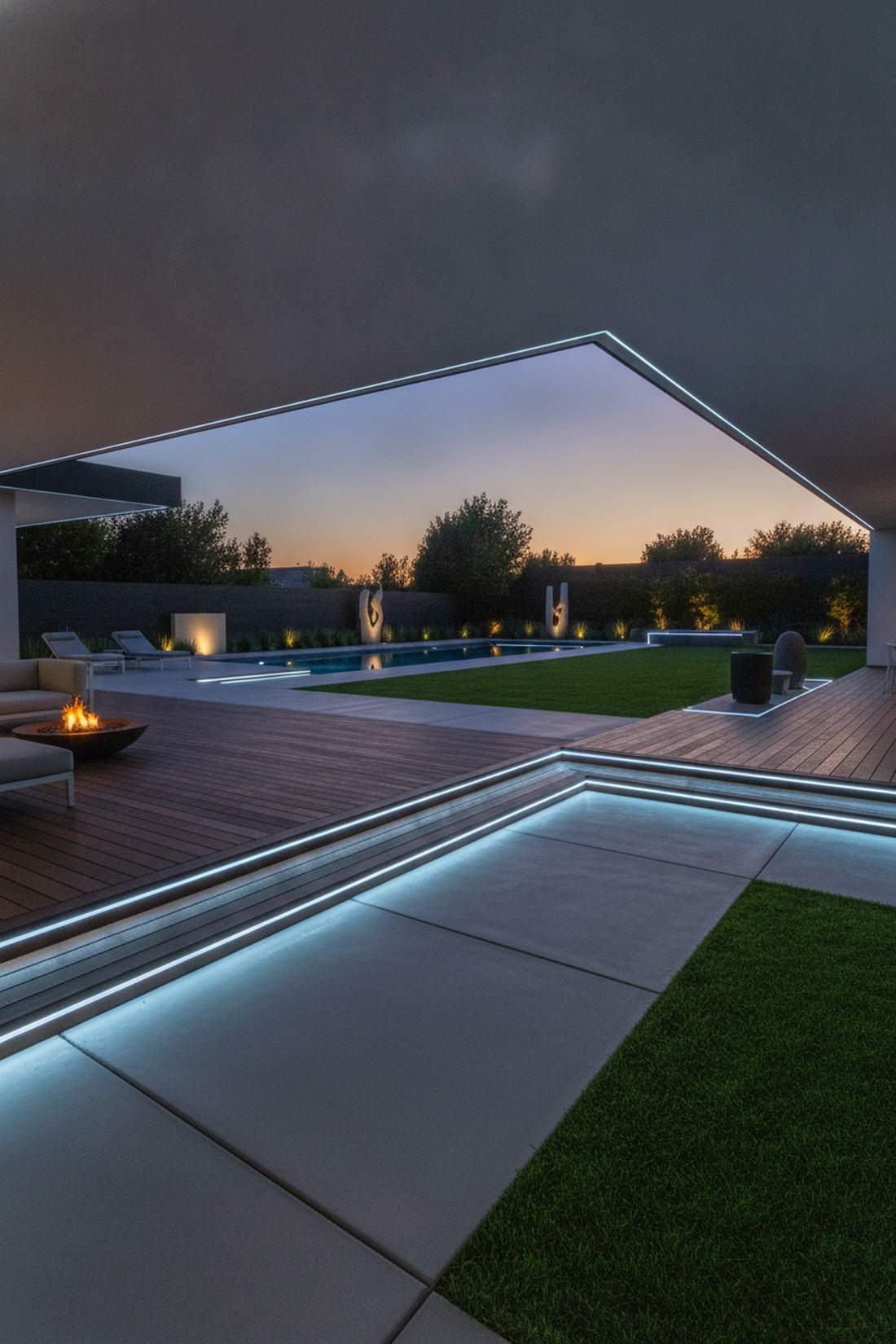 linear led strip pathway markers
