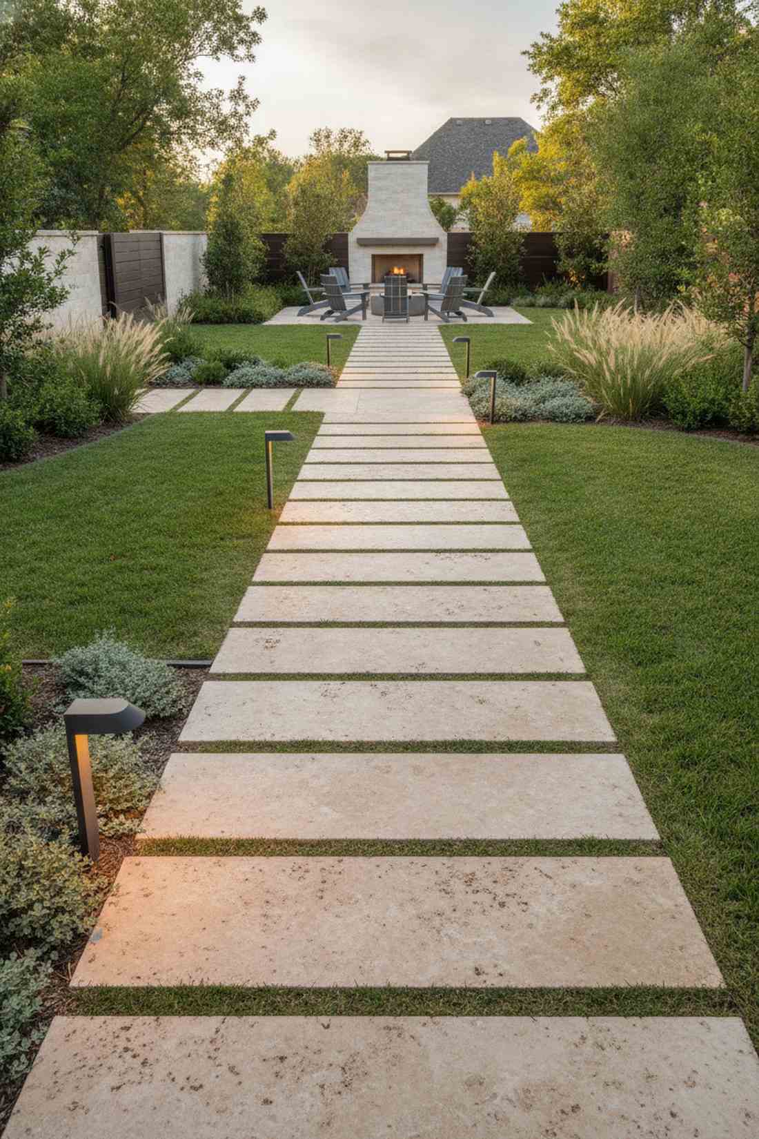 linear limestone planks
