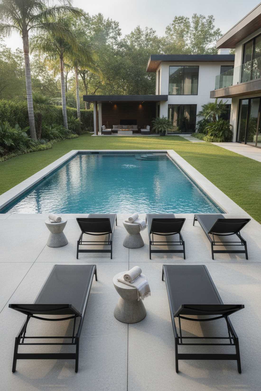 matte black lounge chairs with clean lines