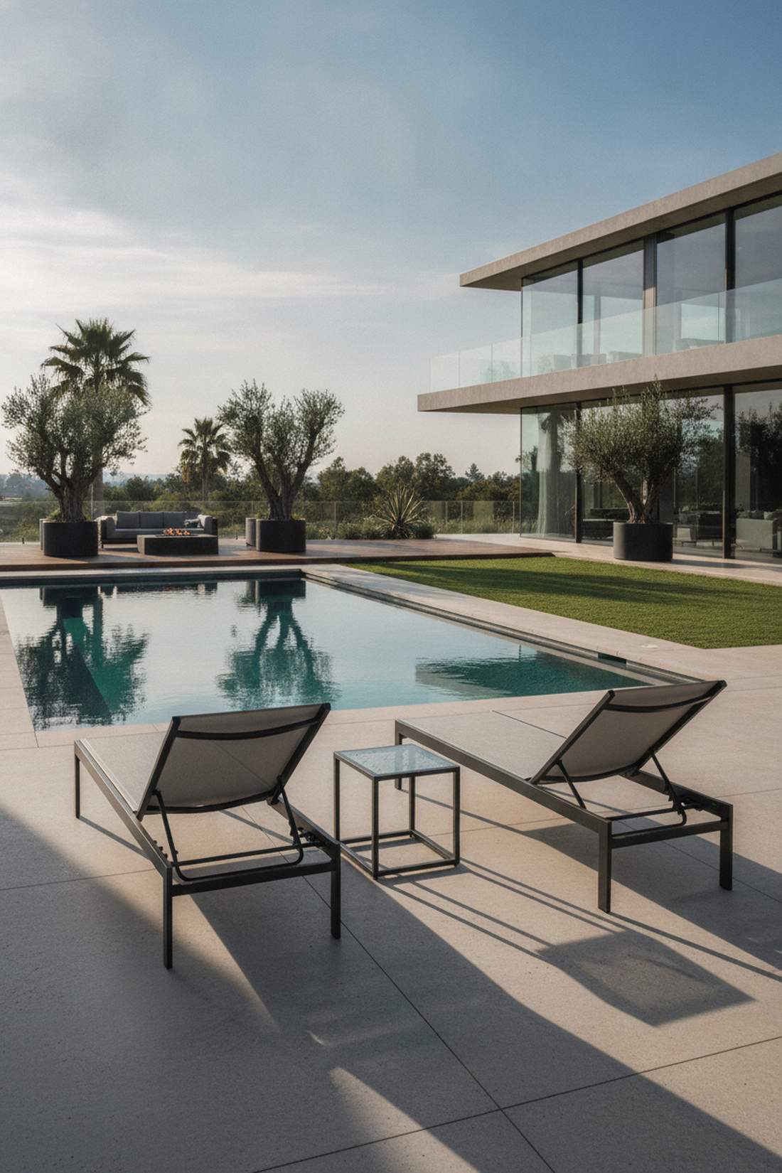 metal frame lounge chairs