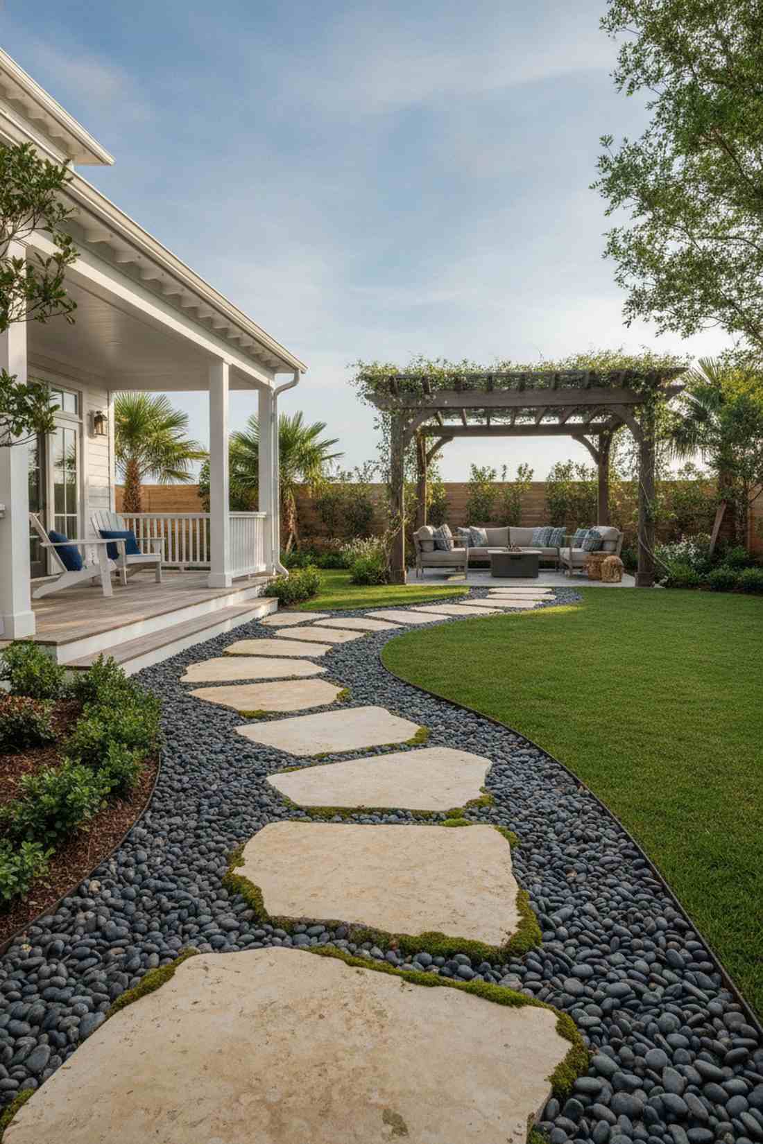 mexican beach pebbles with limestone platforms