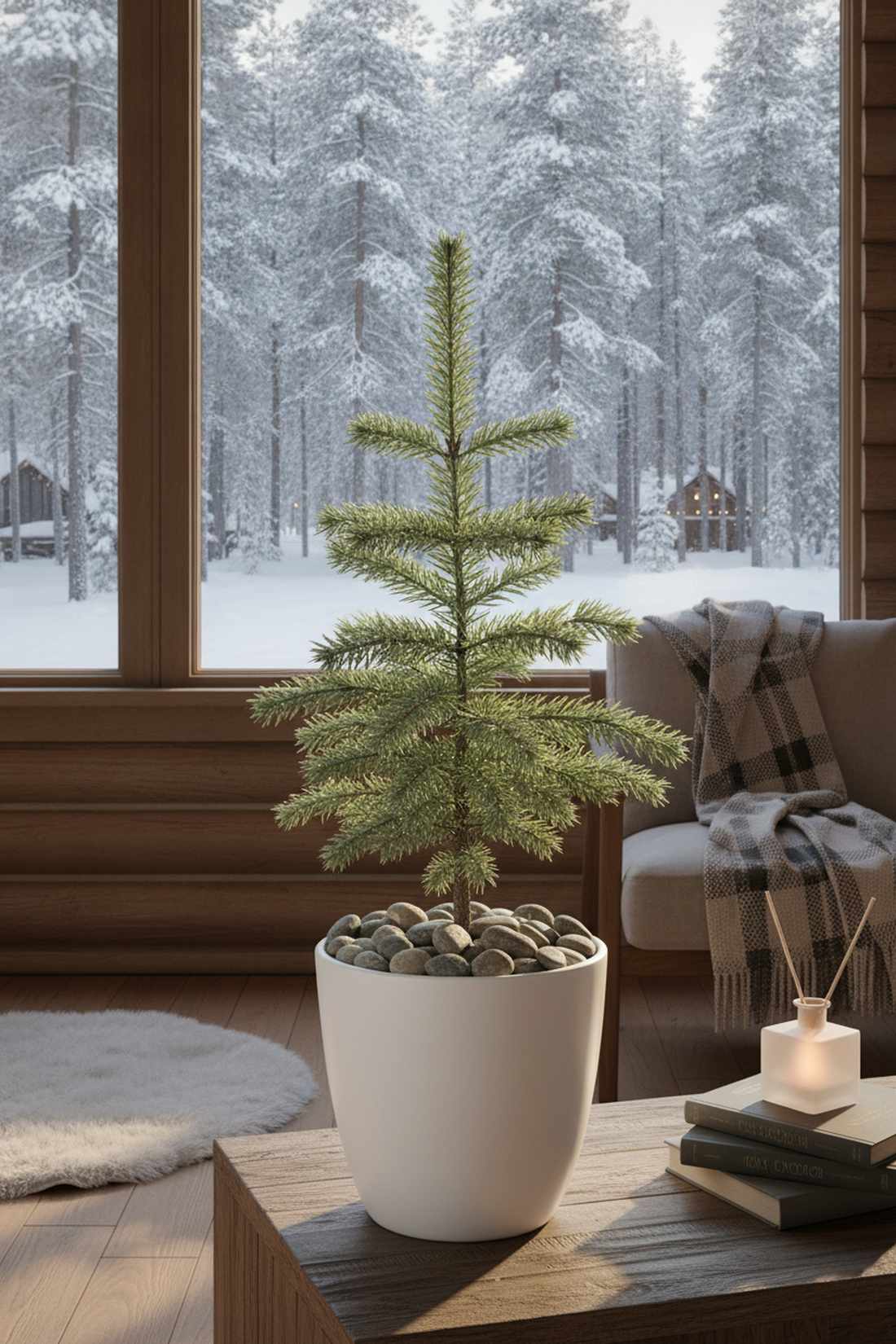 norfolk island pine as living tree