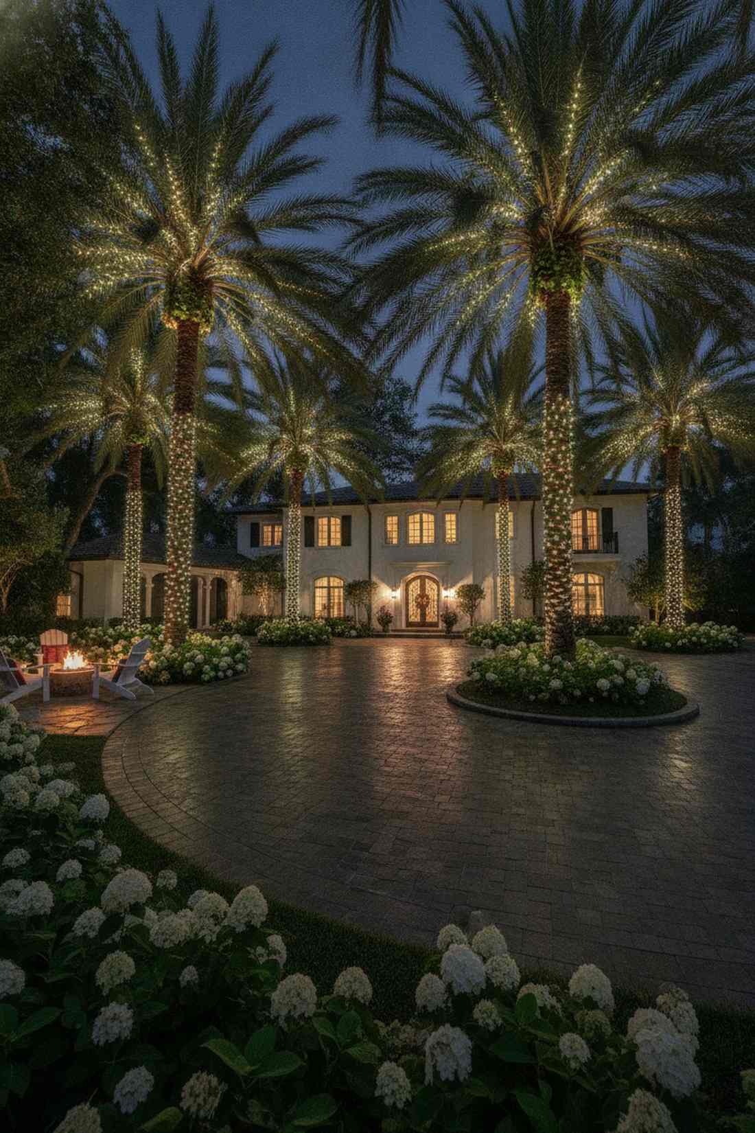 palm frond illumination