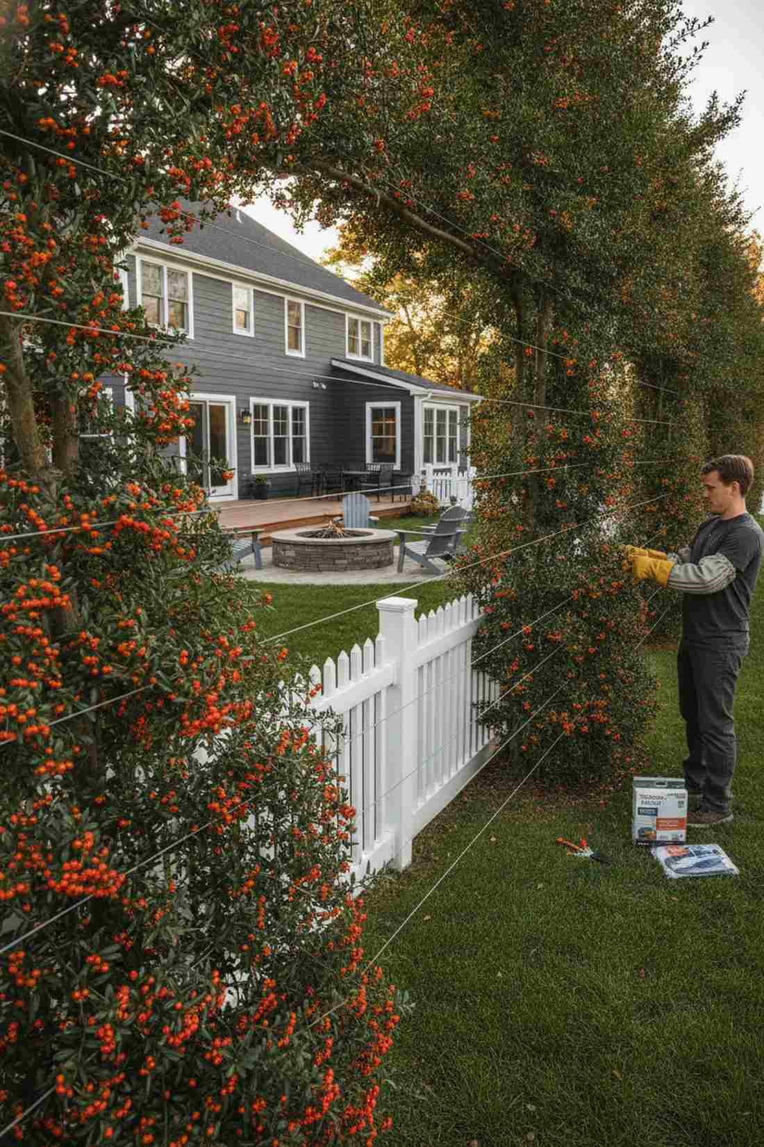 pyracantha security hedging