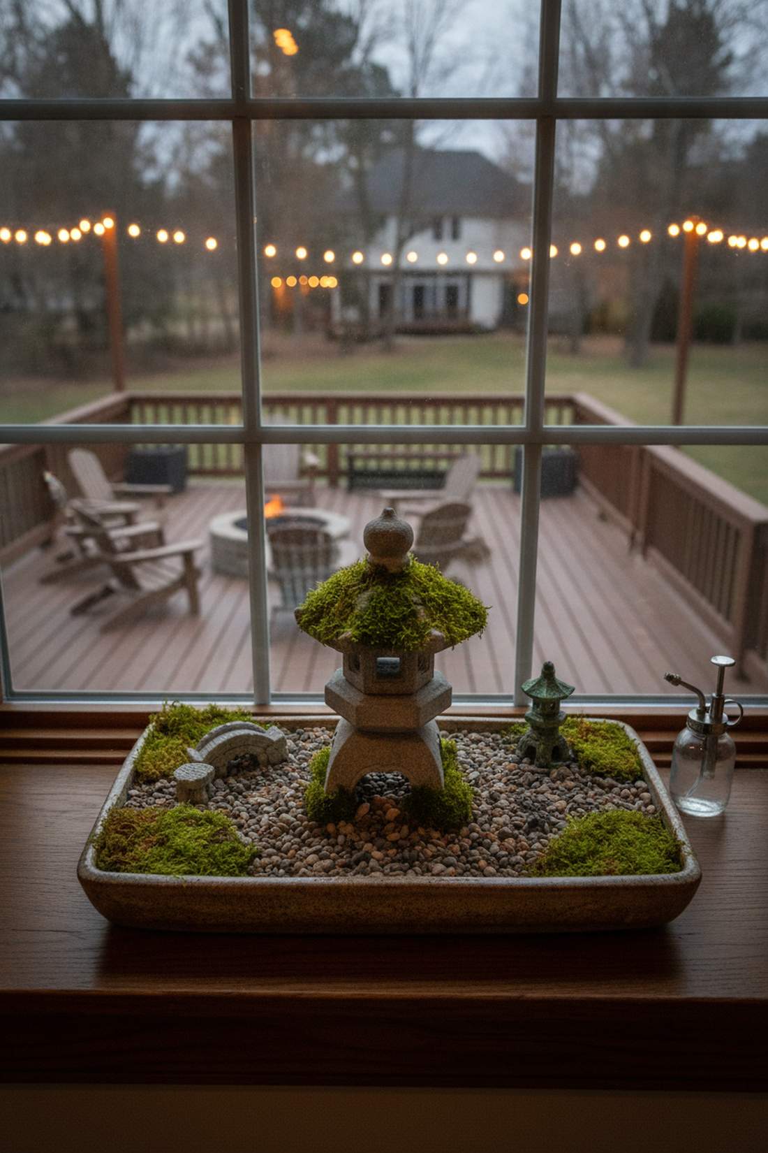 stone lantern courtyard design