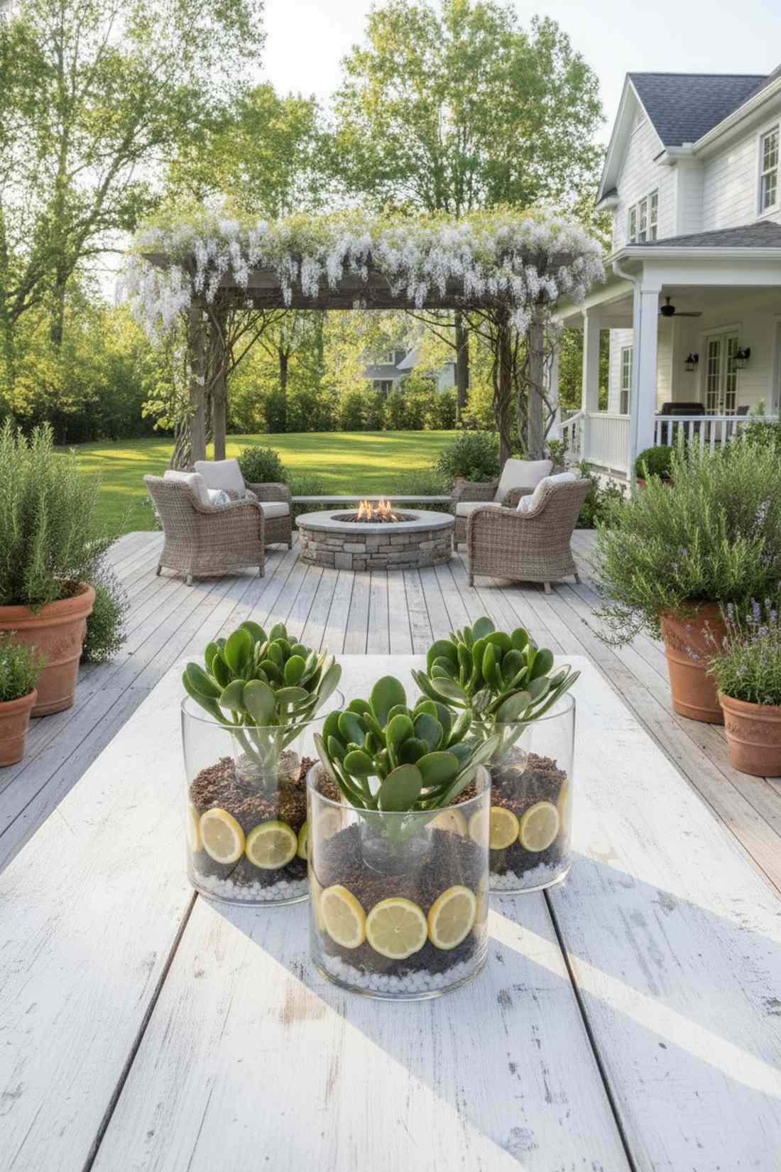 succulent and citrus terrariums