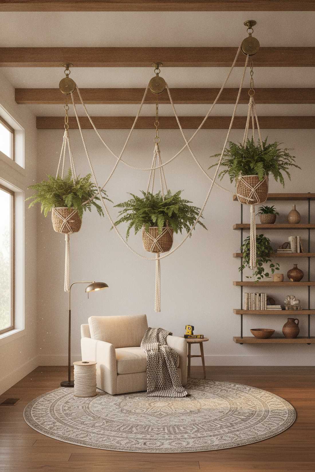 swag hook pendant style arrangements