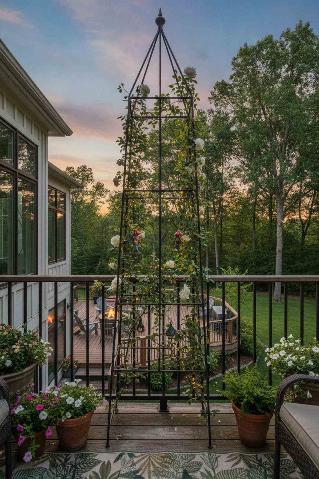 trellis climbing vine tower