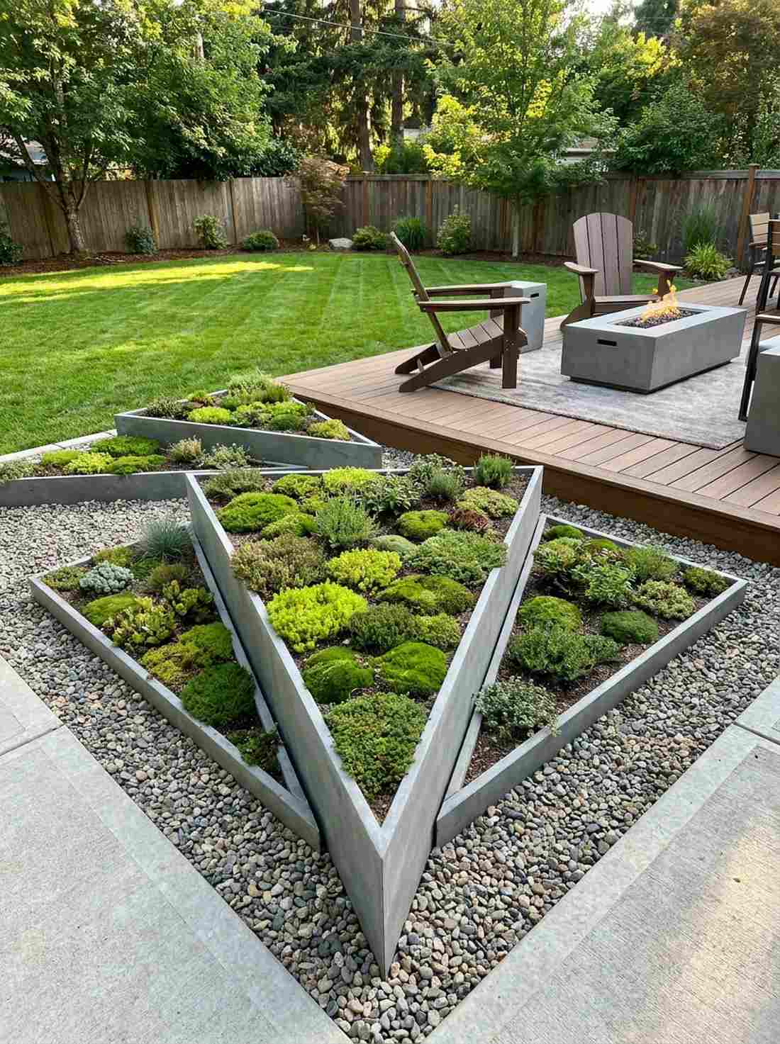 triangular alpine planters