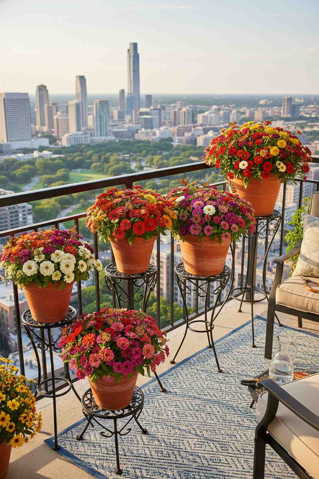 zinnias