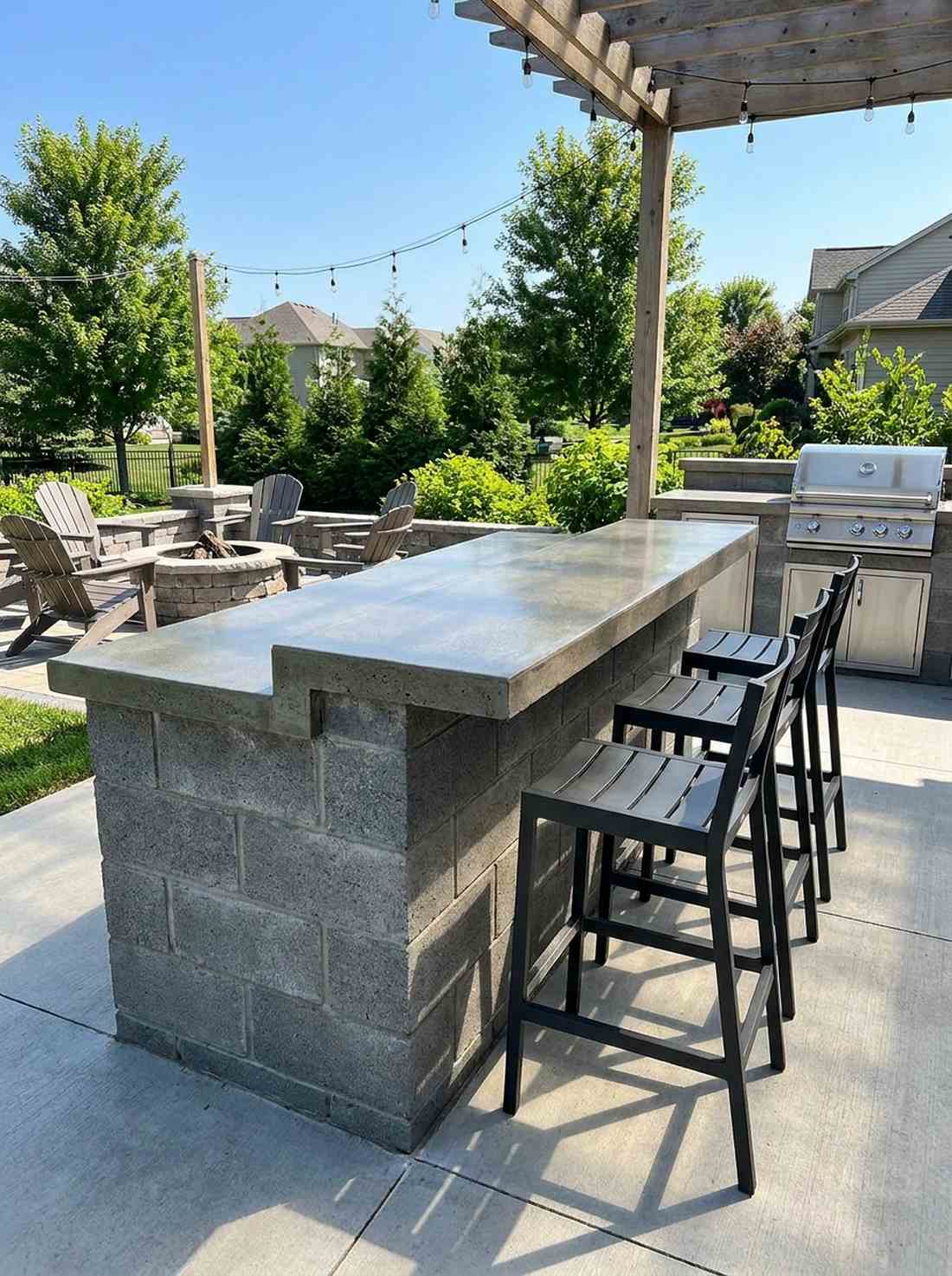 bar height social zones
