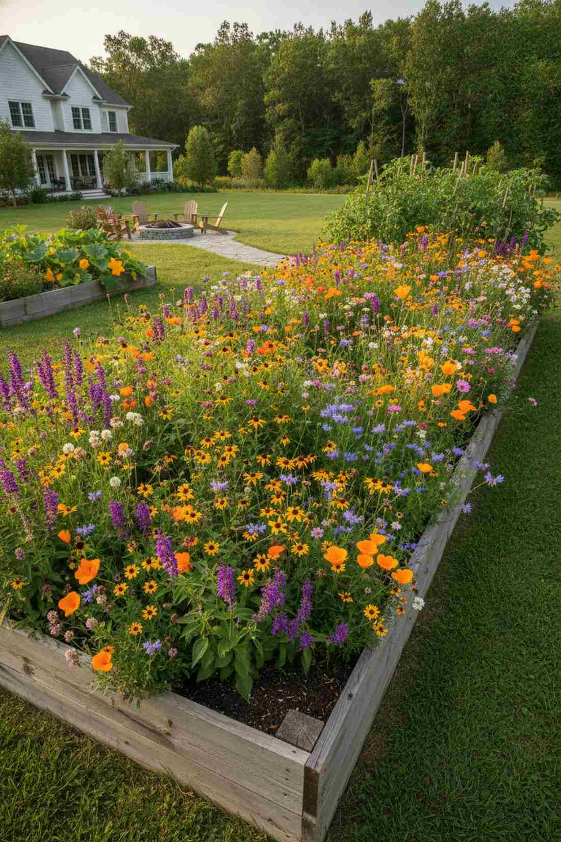 pollinator hedge bed