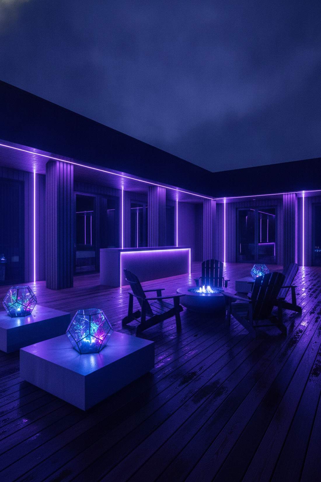 purple and blue modern