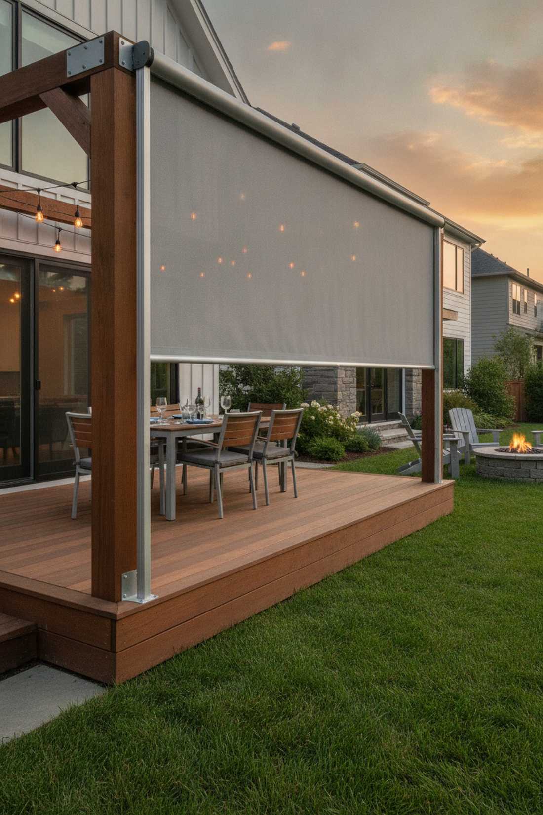 retractable privacy screen