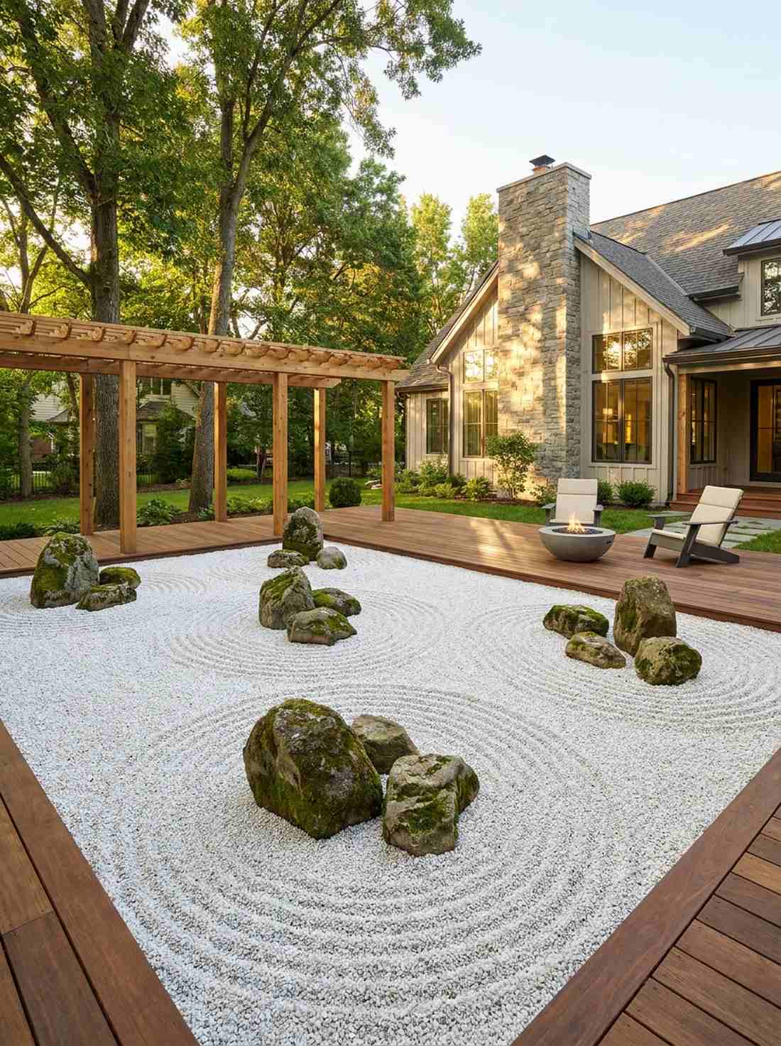 temple stone garden abstraction
