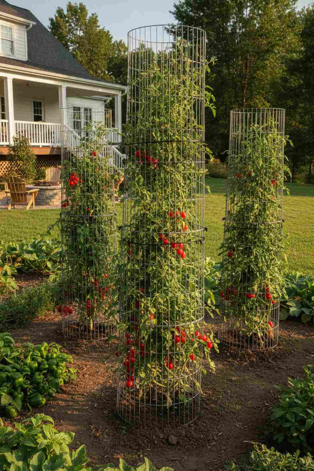 tomato cage stacking