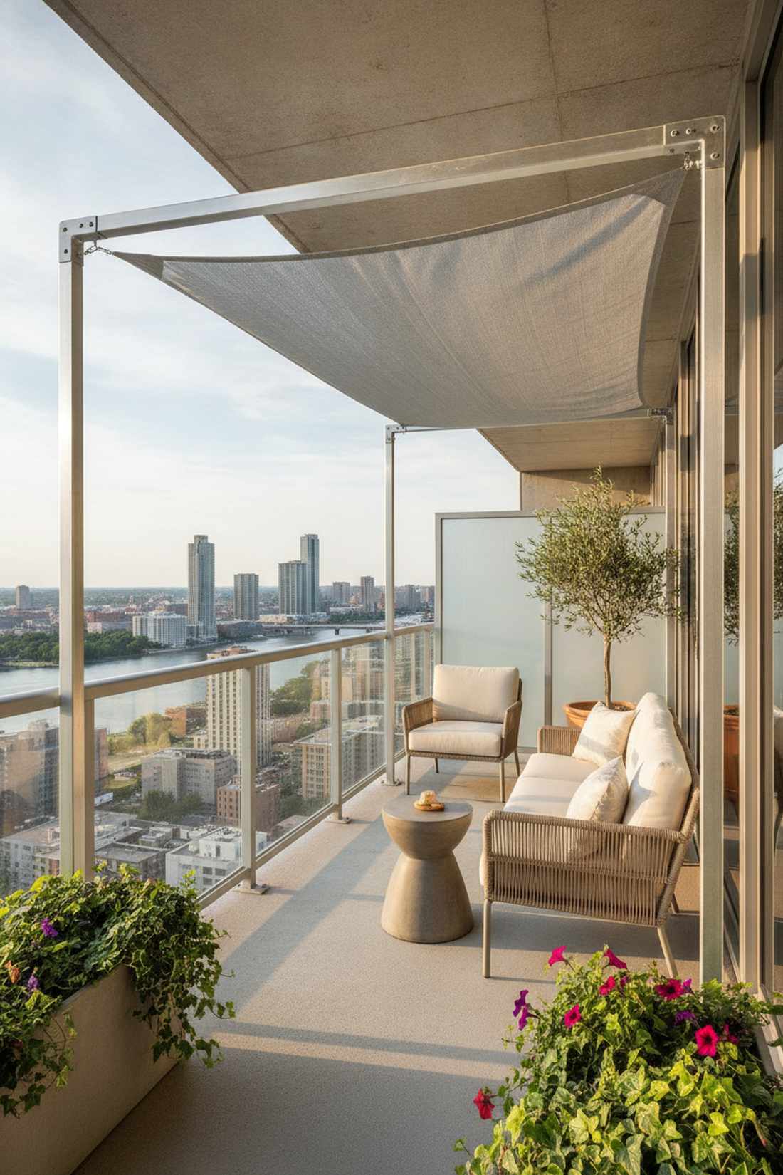 balcony pergola for apartments