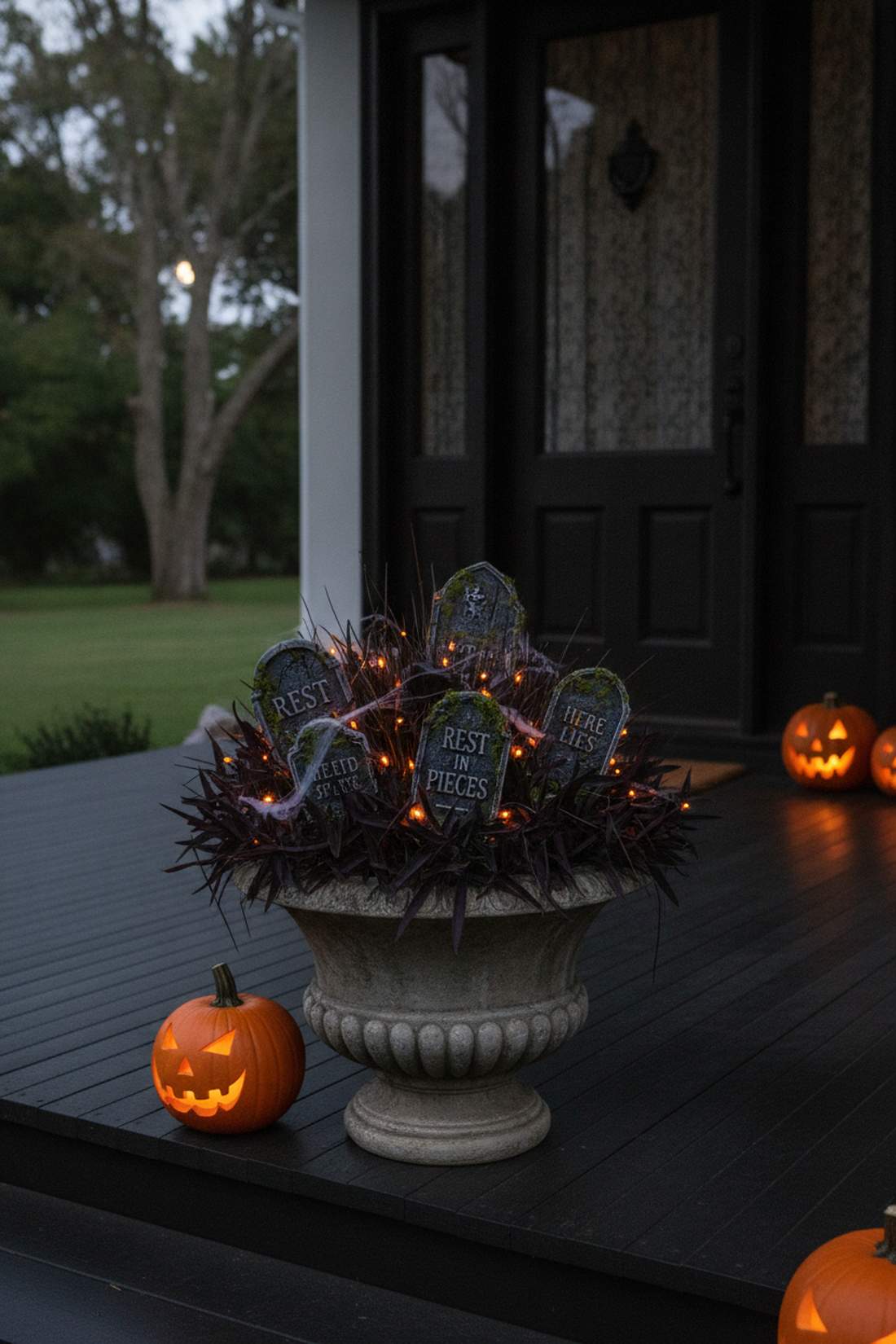 halloween spooky garden