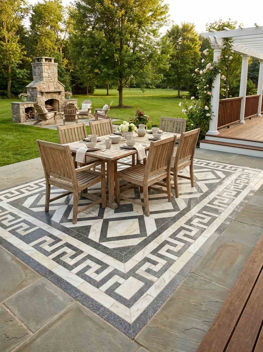 inlaid stone patterns