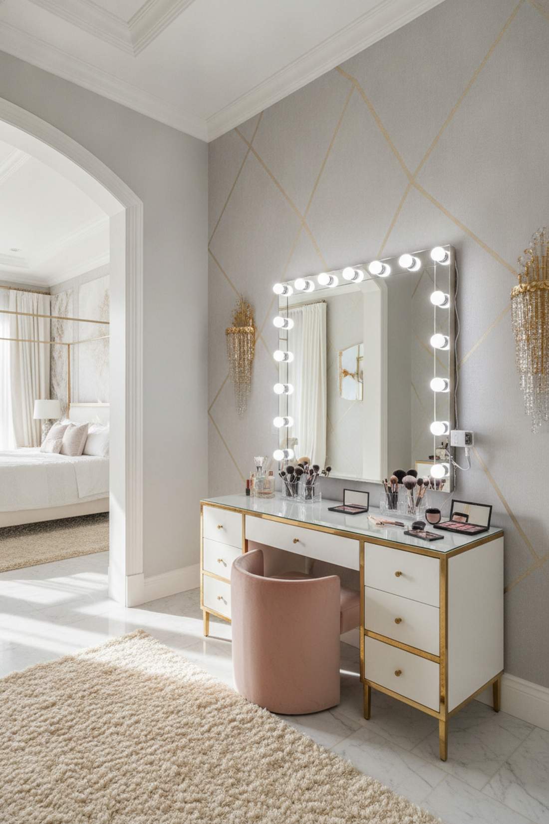mirror vanity perimeter lighting