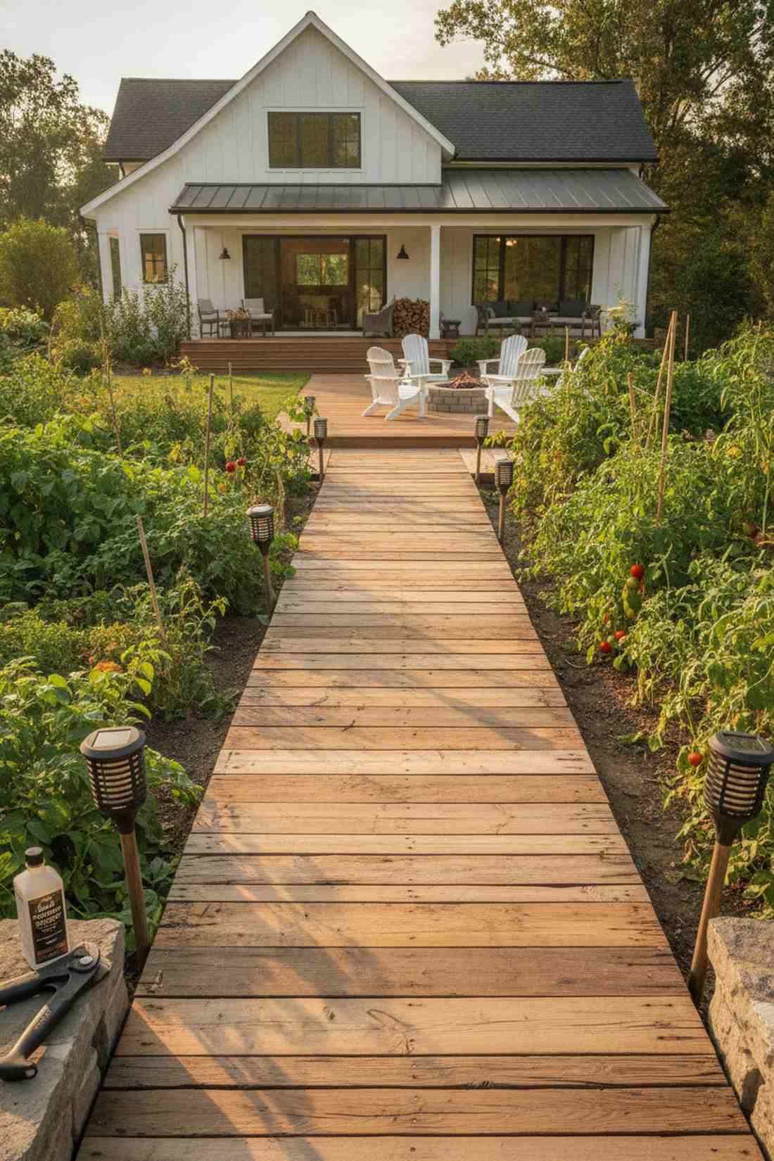 repurposed pallet planks