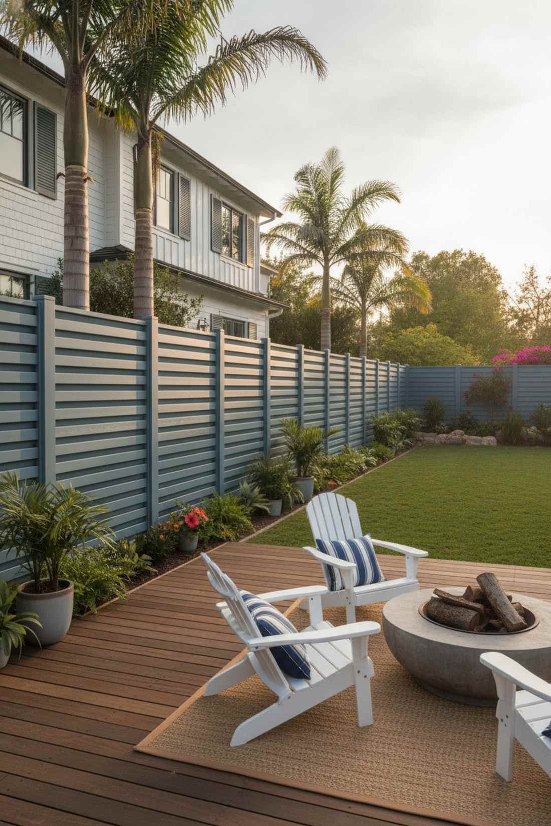 shutter style louver fence