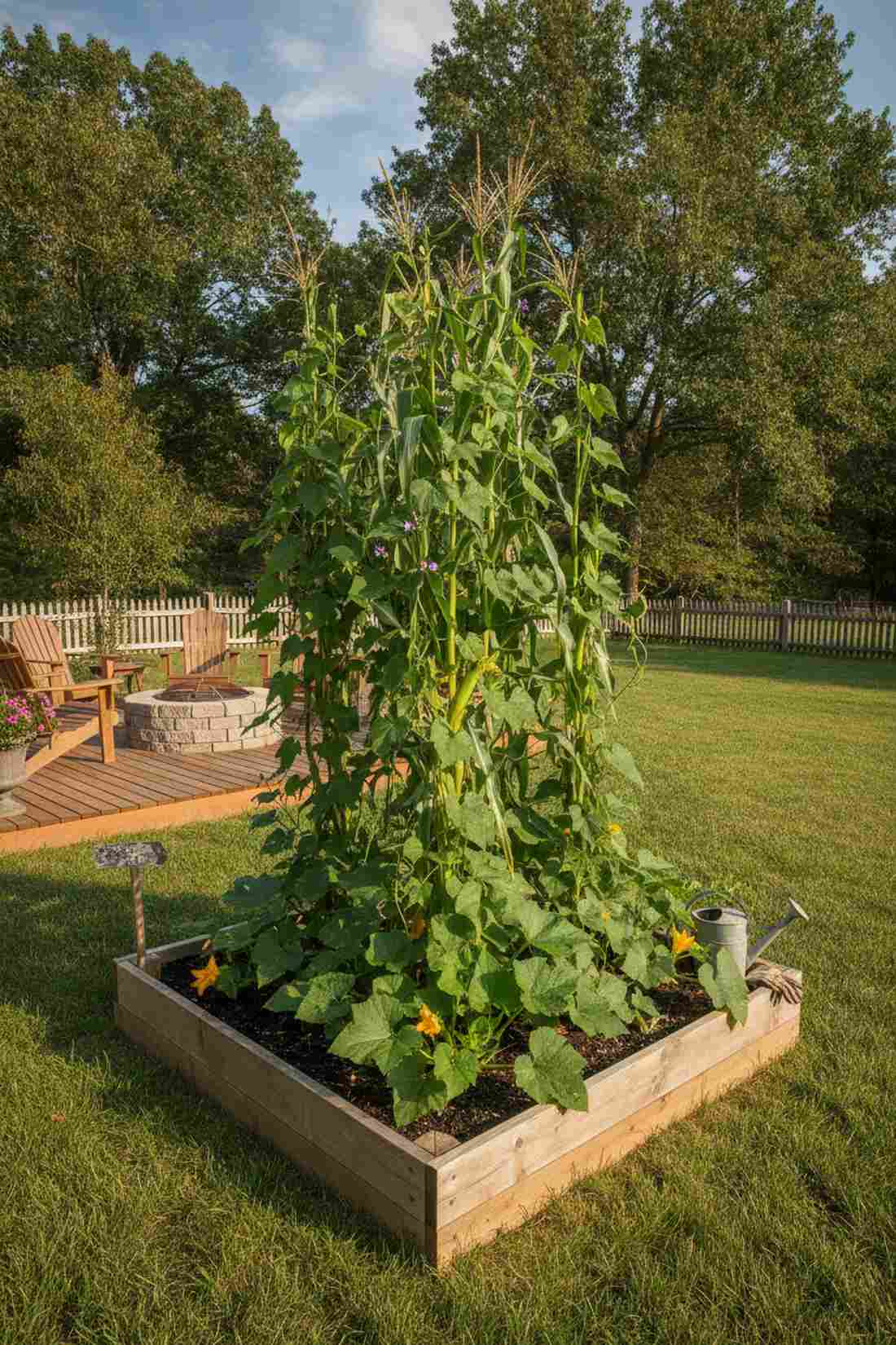 vertical layer companion planting