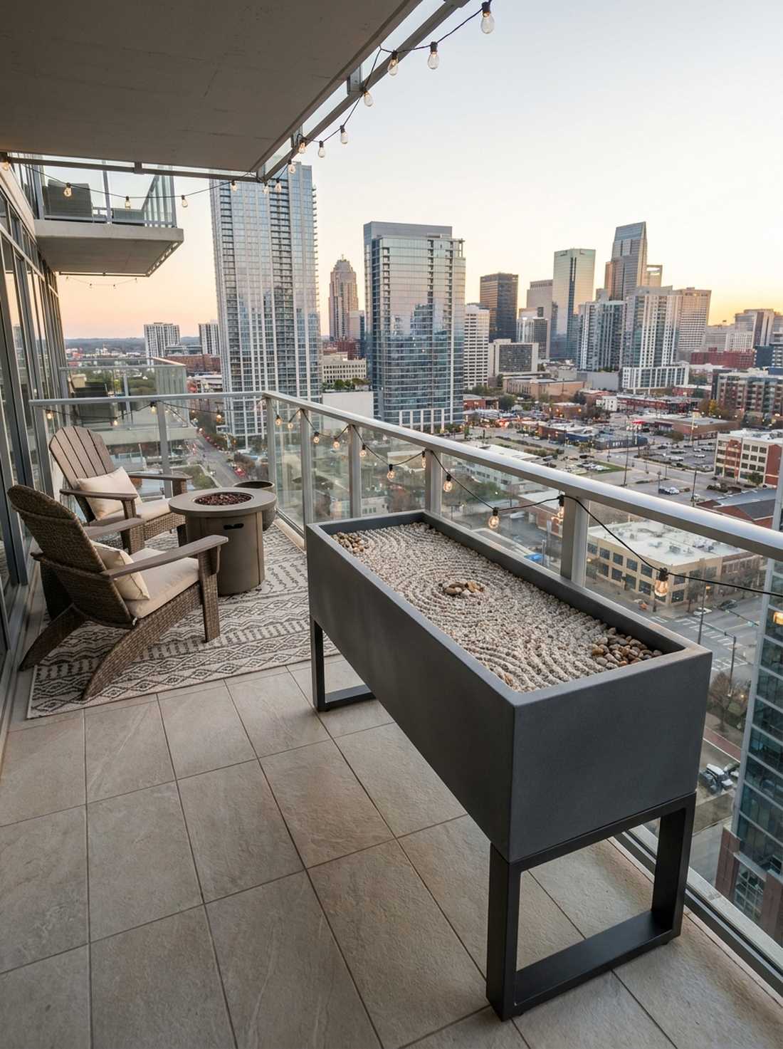 balcony container installation