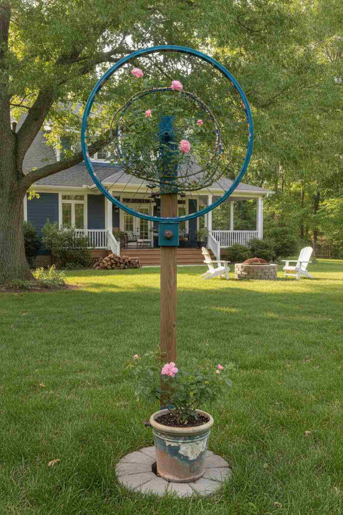 bike wheel circular support