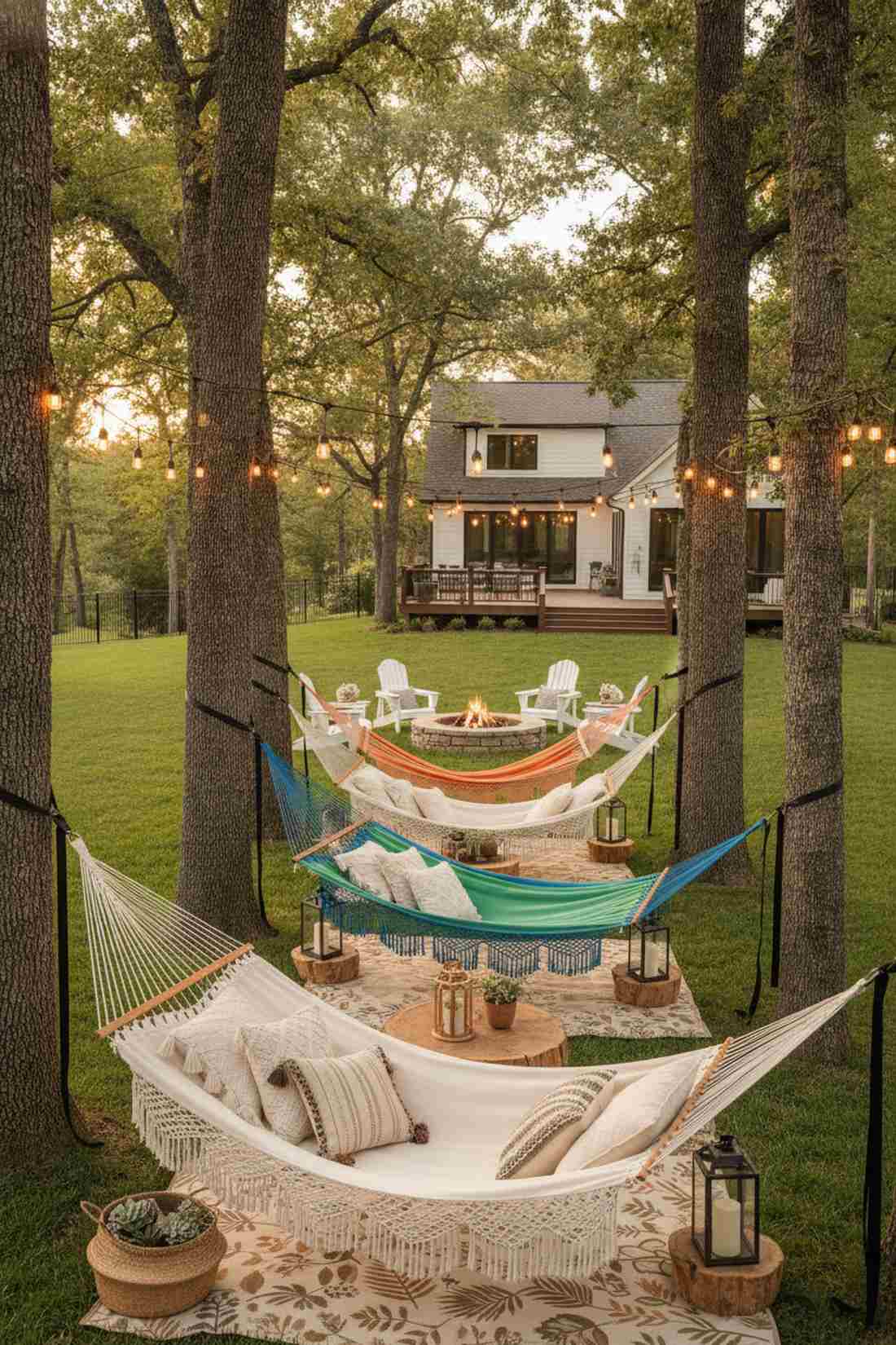 hammock lounge areas