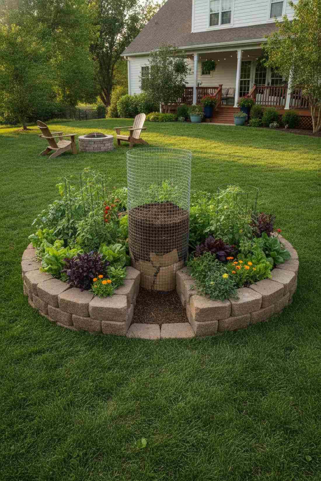 keyhole garden bed