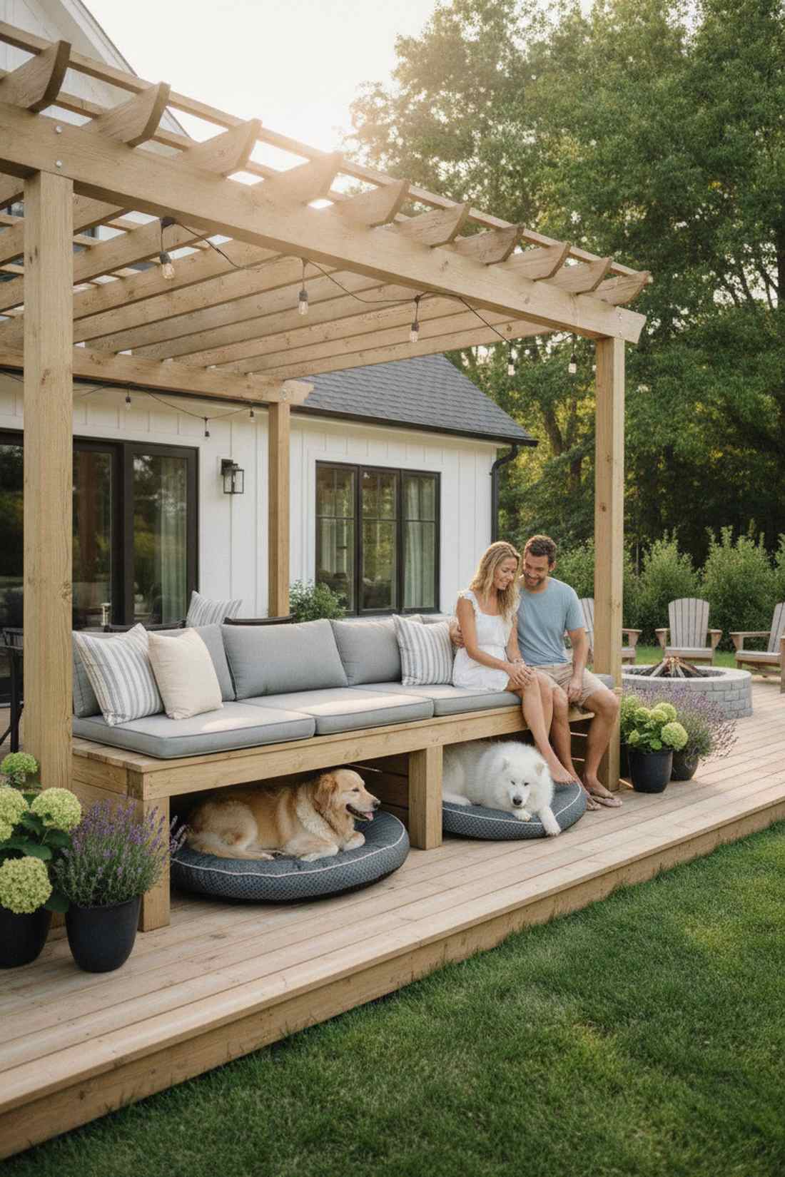 pet furniture with human seating