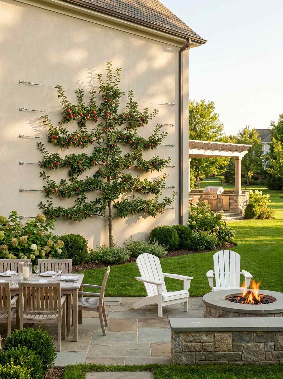 espalier wall plantings