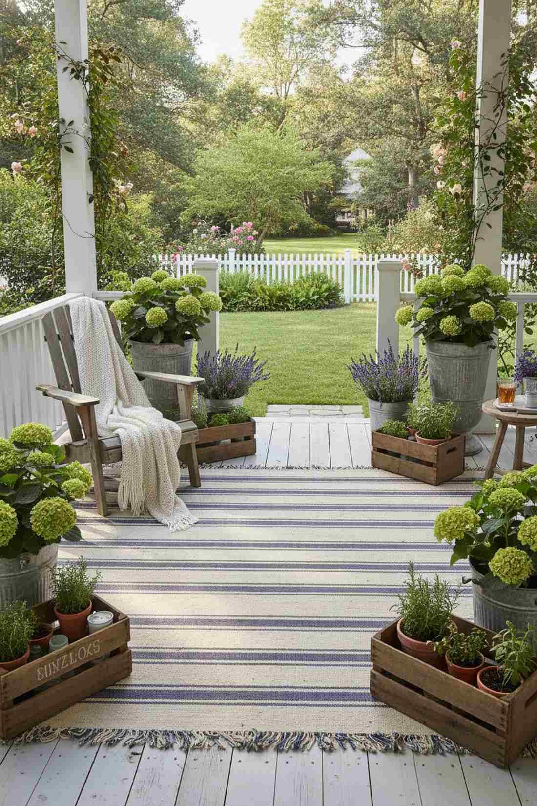 farmhouse grain sack stripes