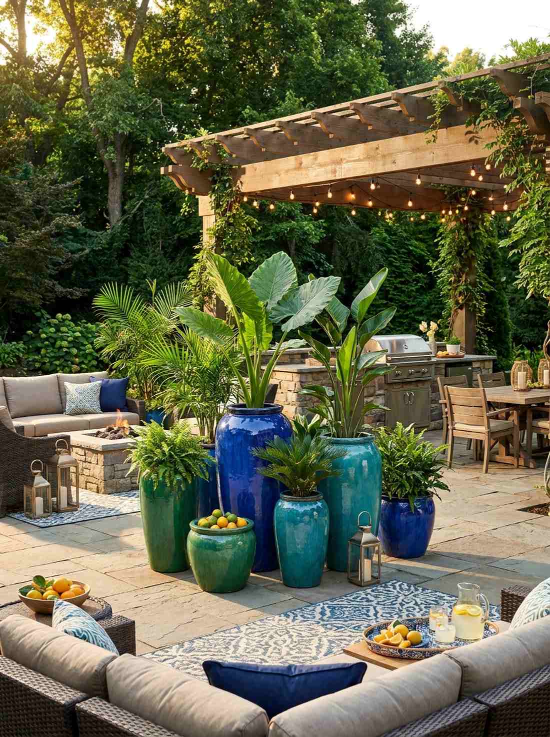 glazed ceramic planter collection