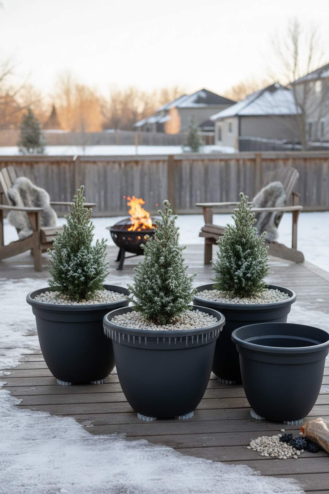 quick drain planter systems