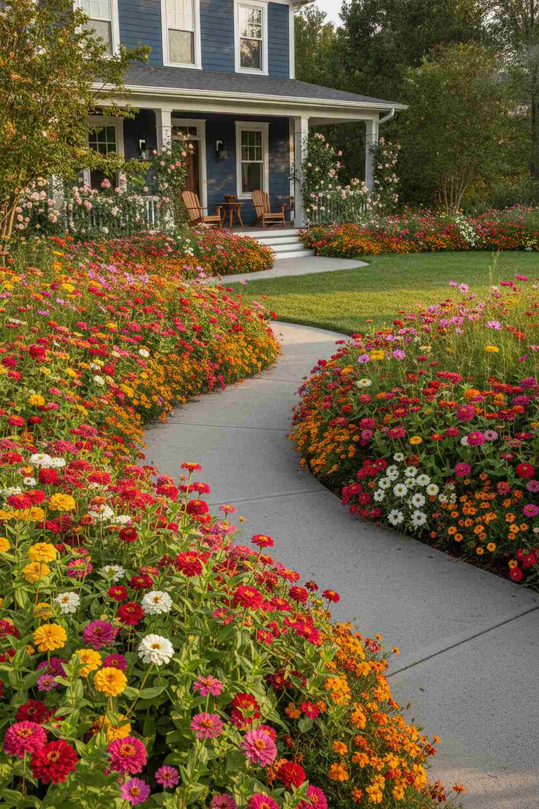 seed grown annual borders