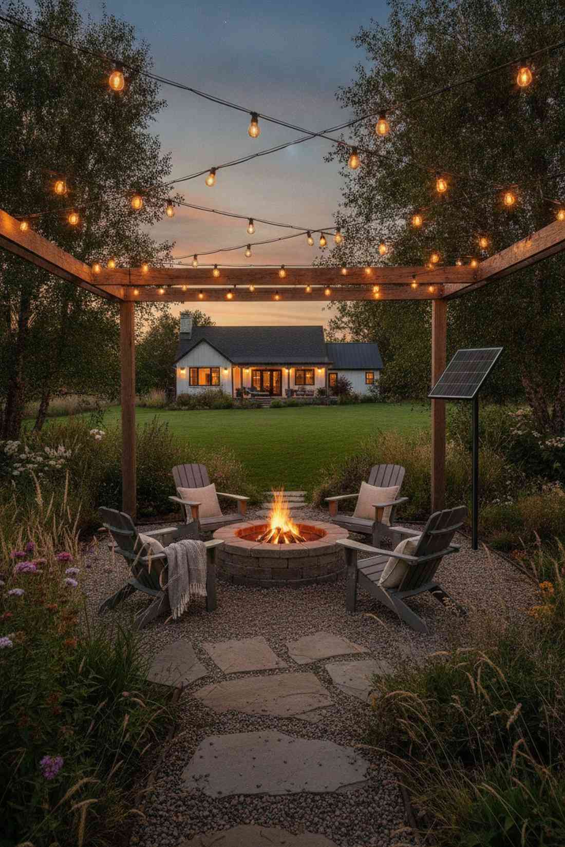 solar powered string light systems